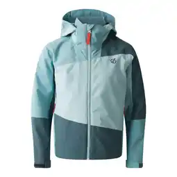 Decathlon Kinderen/Kinderen Explore II Waterdichte Jas (Element Grijs/Aquifer) aanbieding