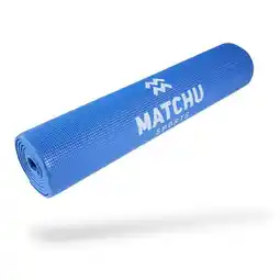 Decathlon Yogamat blauw 6 MM dik PVC aanbieding