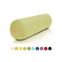 Decathlon Yoga Bolster - Groen - 65 x 20 cm - Yoga kussen - Rond aanbieding