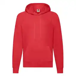 Decathlon Heren Lichtgewicht Pullover Hoodie (Rood) aanbieding