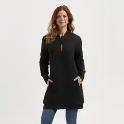 Decathlon MGO Rosan Dames - Halflang outdoorvest - Fleece - Sweat - Zwart aanbieding