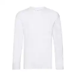 Decathlon Heren Origineel Tshirt met lange mouwen (Wit) aanbieding