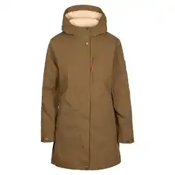 Decathlon Dames Risha TP50 fleece gevoerde waterdichte jas (Donkere Olijf) aanbieding