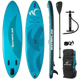Decathlon Premium kwaliteit opblaasbaar SUP Board - WATRFLAG Plané 10'8 - Extra STABIEL aanbieding