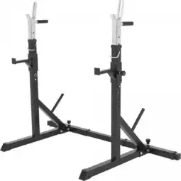 Decathlon verstelbaar Squat Rack - Haltersteunen - Met Dipsteunen en safety spotters aanbieding