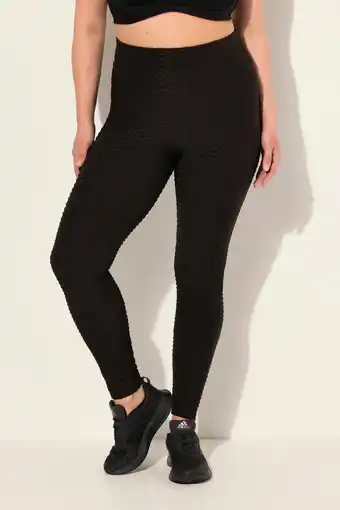 Decathlon Dames Structuur sportlegging hoge taille brede elastische tailleband aanbieding