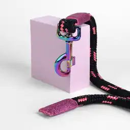 Decathlon Halstertouw voor paarden met regenboogkarabijnhaak aanbieding