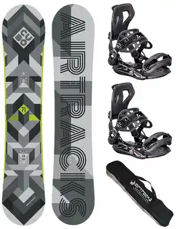 Decathlon Herren Snowboard Set Cubo + Bindung Master Größe L + SB Bag-DC-Bundle aanbieding