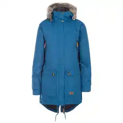Decathlon Dames Clea Waterbestendige Gewatteerde Jas (Blauw) aanbieding