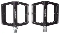 Decathlon Neatt Attack V2 Flat Pedals 8 Pins Black aanbieding