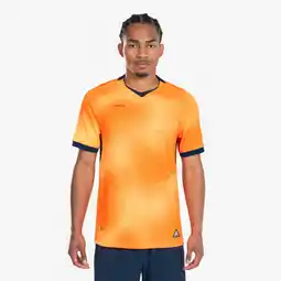 Decathlon Voetbalshirt met korte mouwen voor volwassenen CLR oranje/marineblauw aanbieding