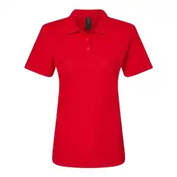 Decathlon Dames Softstyle Piqué Poloshirt (Rood) aanbieding