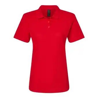 Decathlon Dames Softstyle Piqué Poloshirt (Rood) aanbieding