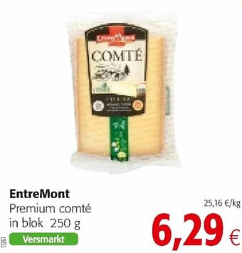 Colruyt EntreMont Premium comte in blok 250g aanbieding