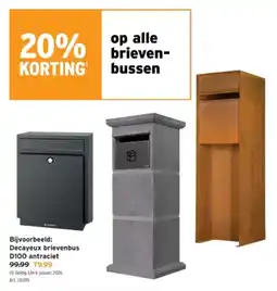 GAMMA Decayeux brievenbus D100 antraciet aanbieding