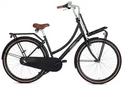 Decathlon Popal Daily Dutch Basic+ N3 Transportfiets - Stadsfiets - Dames - Mat Zwart aanbieding