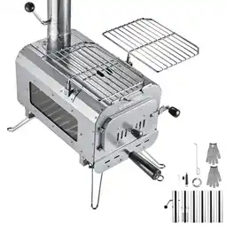 Decathlon Tentkachel Groenland L Buitenkeuken Mini Campingkachel Kachel Staal aanbieding