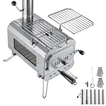 Decathlon Tentkachel Groenland L Buitenkeuken Mini Campingkachel Kachel Staal aanbieding