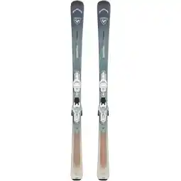 Decathlon Pack rossignol ski's Arcade w 82 + bindingen xpress 11 w gw Grijs Vrouw aanbieding