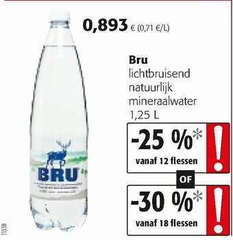Bru lichtbruisend natuurlijk mineraalwater 1.25L