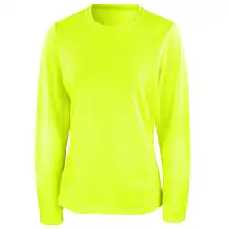 Decathlon Dames Sport QuickDry Lange Mouwen Performance TShirt (Kalk groen) aanbieding