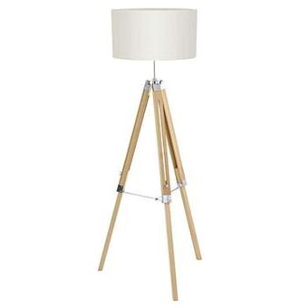 Leen Bakker EGLO vloerlamp Lantada - naturel - Leen Bakker aanbieding