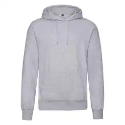 Decathlon Heren Klassieke Effen Hoodie (Heide Grijs) aanbieding