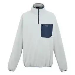 Decathlon Heren Frankie Half Zip Fleece Top (Zilvergrijs/Navy) aanbieding