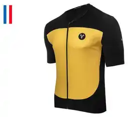 Decathlon LeBram Grand Colombier Short Sleeve Jersey Yellow Fitted aanbieding