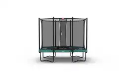 Decathlon Trampoline + Veiligheidsnet BERG Favorit Regular Rechthoek 280x190 Groen aanbieding