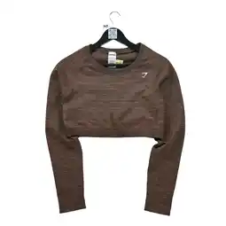 Decathlon Tweedehands - Dames Fitness Yoga Bruin T-shirt - Als nieuw aanbieding