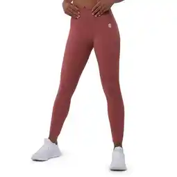 Decathlon Dames Fitness Sportlegging met middelhoge taille Success Terracotta aanbieding