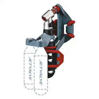 Decathlon Jetvalve inflator met montagebeugel voor zadelpen op kaart Weldtite aanbieding