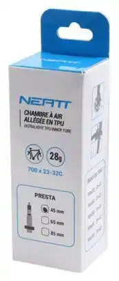 Decathlon Neatt Ultralight TPU 700 mm Presta 45 mm lichtgewicht binnenband aanbieding