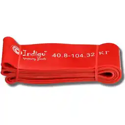 Decathlon Latex Elastische Band INDIGO 208*8,3 cm Rood aanbieding