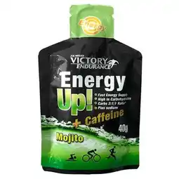 Decathlon Energy Up Gel! met cafeïne - 40g Mojito Victory Endurance aanbieding