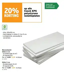 GAMMA Coeck EPS polystyreen isolatieplaten aanbieding