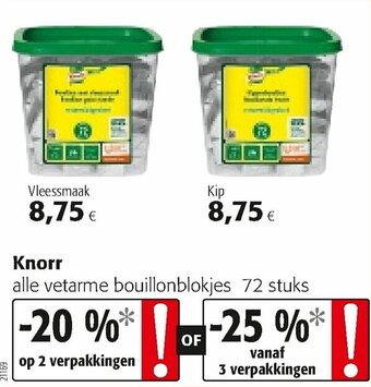 Colruyt Knorr aanbieding