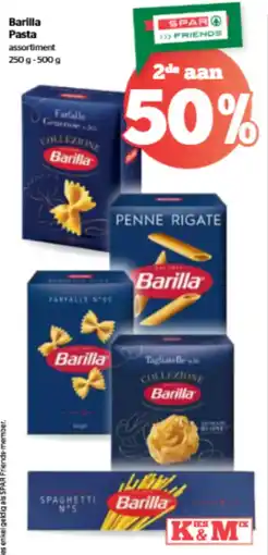 Spar Barilla Pasta aanbieding