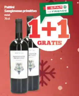 Spar Pattini Sangiovese primitivo aanbieding
