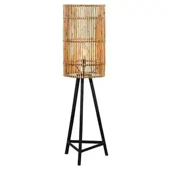 Leen Bakker Vloerlamp Denpasar - naturelkleur - 140x40 cm - Leen Bakker aanbieding