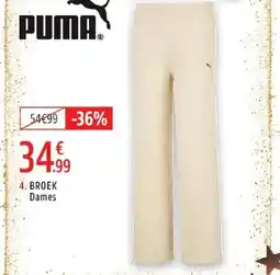 Intersport Puma broek dames aanbieding