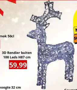 NH Market 3D Rendier buiten 100 Leds H87 cm aanbieding