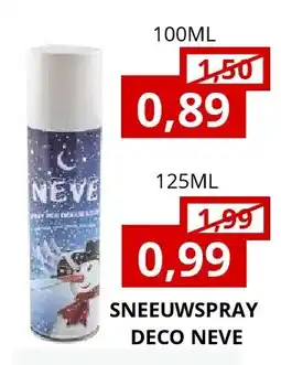 NH Market SNEEUWSPRAY DECO NEVE 125ML aanbieding