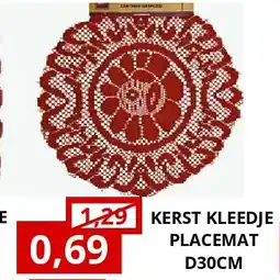 NH Market KERST KLEEDJE PLACEMAT D30CM aanbieding