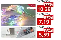 NH Market LED LICHTKETTING 30LED - 3,3M aanbieding