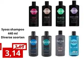 NH Market Syoss shampoo 440 ml Diverse soorten aanbieding