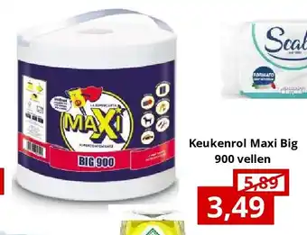 NH Market Keukenrol Maxi Big 900 vellen aanbieding
