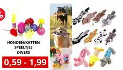 NH Market HONDEN/KATTEN SPEELTJES DIVERS aanbieding