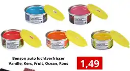 NH Market Benson auto luchtverfrisser Vanille, Kers, Fruit, Ocean, Roos aanbieding